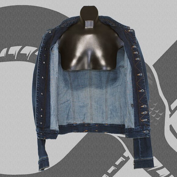 Vintage Dolce & Gabbana Denim Jacket Women's Medium Y2K 2000s D&G Made in Italy - Picture 5 of 7